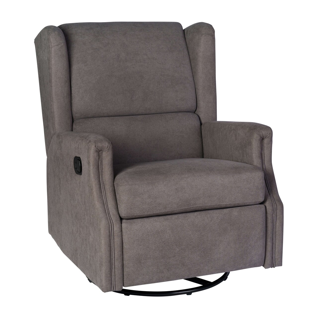 Merrick Lane Abby 3-in-1 Wingback Manual Recliner Rocker Swivel Glider Chair